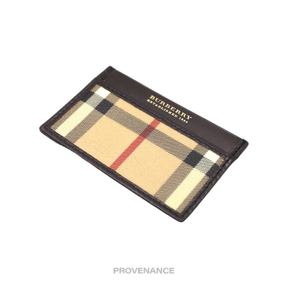 🔴 Burberry Check Card Holder Wallet - Nova Check Chocolate - Picture 3 of 5